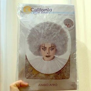 Silver Jumbo Afro Wig